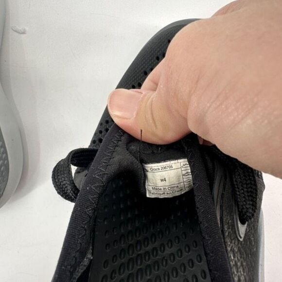 Crocs Women's Sneakers Literide 360 Pacer Lace Up Tennis Shoes Size 4 Black - Picture 11 of 11